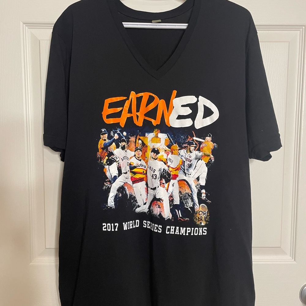 Houston Astros Earned Men's 2017 World Series Championship Alternative T-Shirt